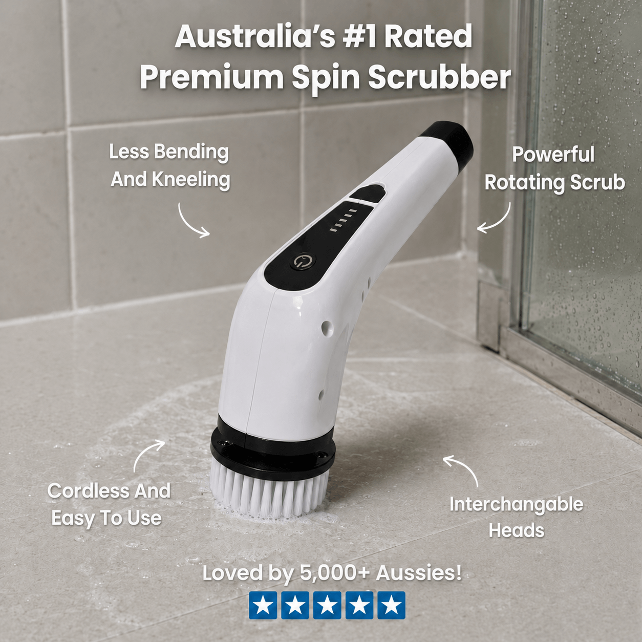 easiClean Premium Spin Scrubber
